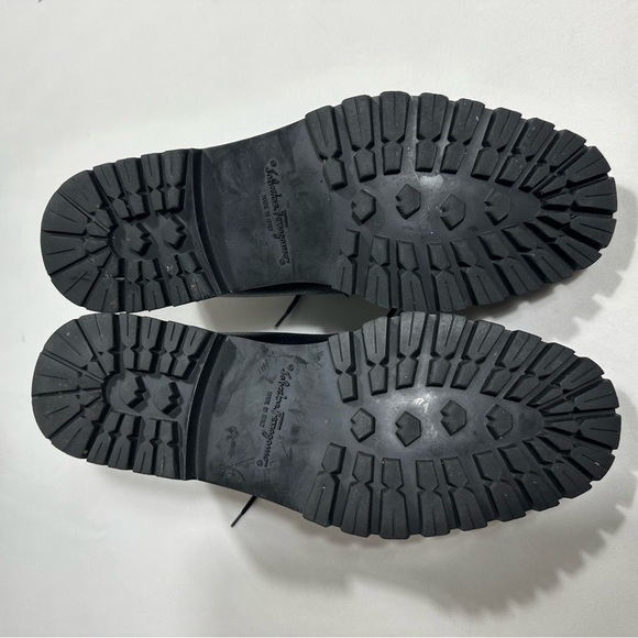 Salvatore Ferragamo Mens Derby Shoes 10,5 D Oxford Black Leather - Picture 9 of 16